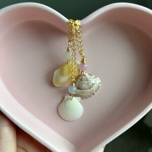Handmade Gold Seashell Necklaces